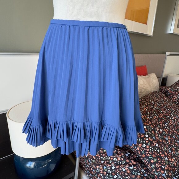 - Banana Republic Tiered Electric Pleated Skirt Royal Blue Flowy US 4 - 1H2785 - Picture 8 of 9